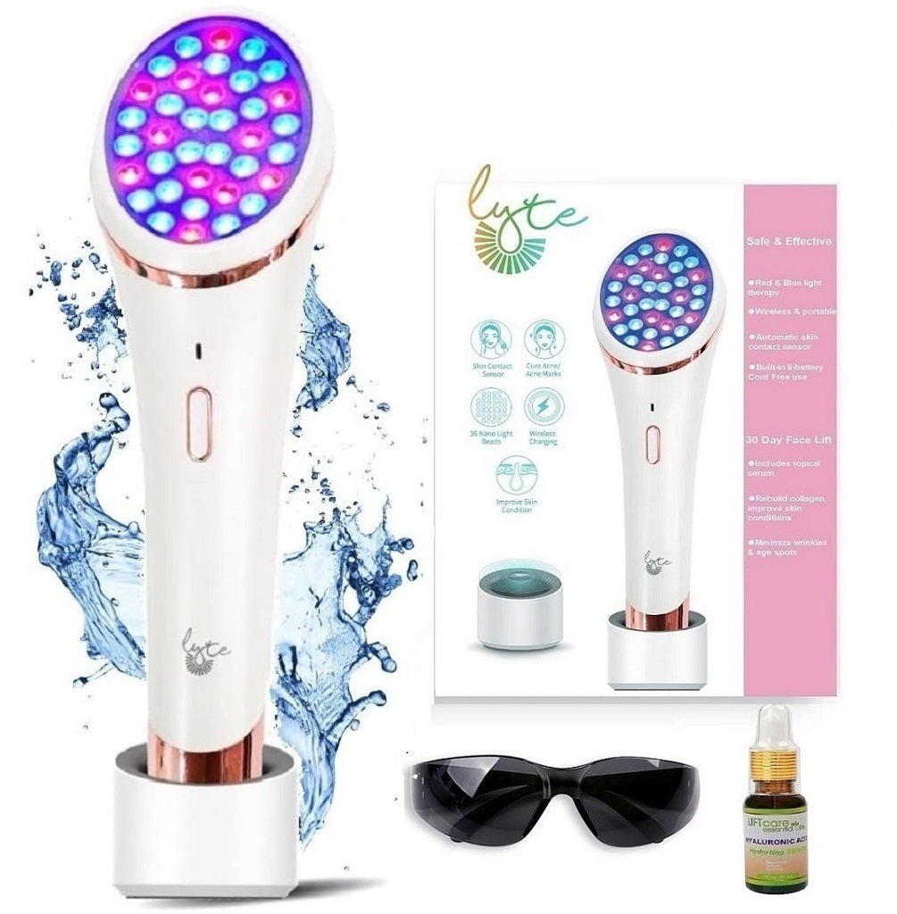 Lyte Wireless LED Light Therapy w/Hylauronic Serum