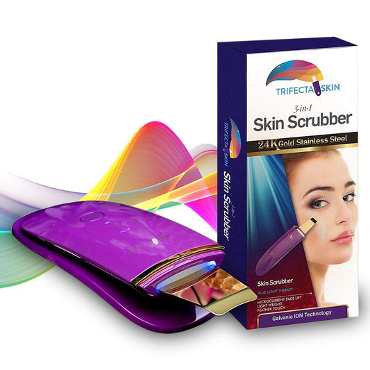 Trifecta Skin Premium 3-in-1 24K Gold Skin Scrubber