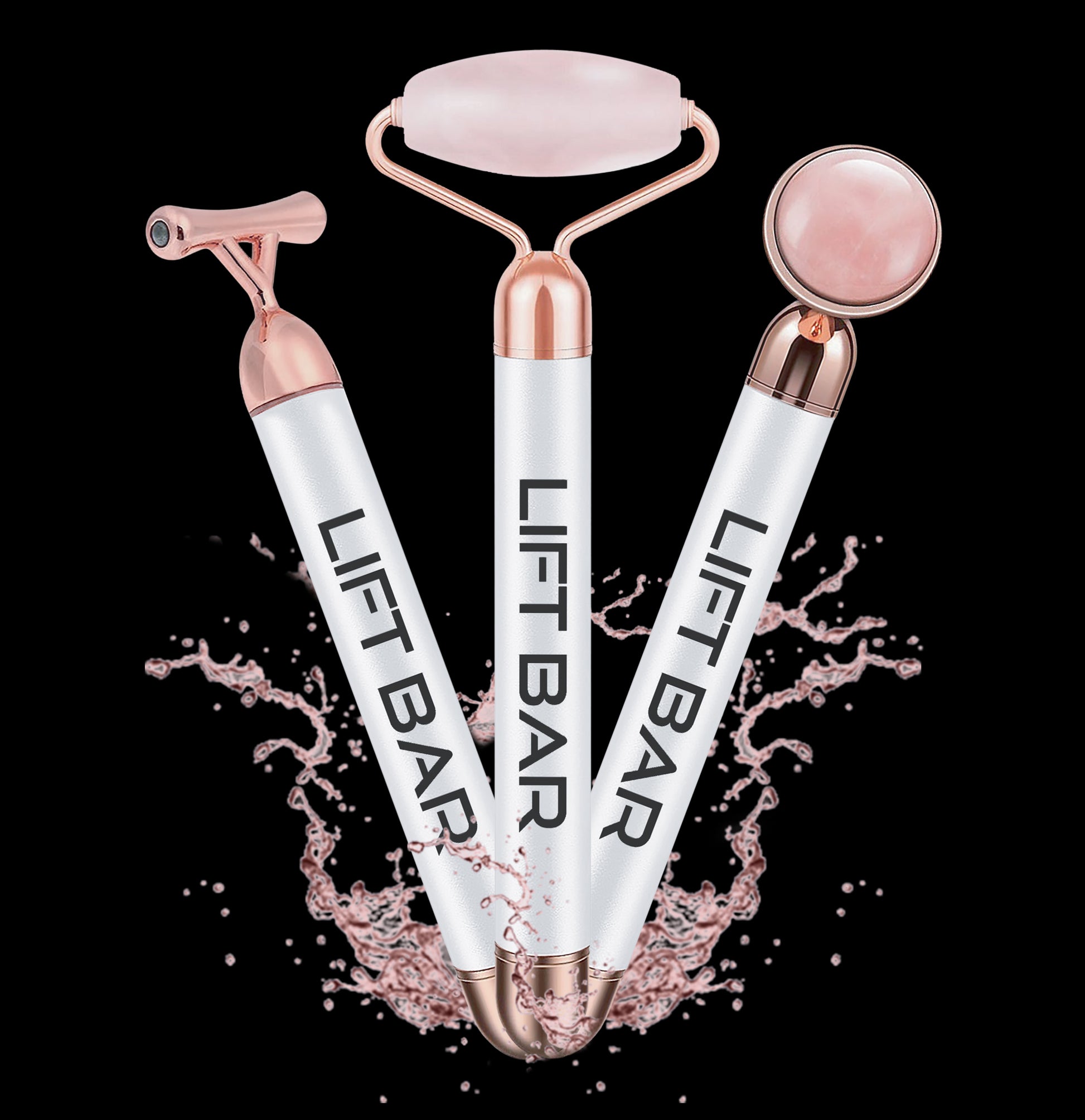 FREE Rose Quartz Lift Bar 3-In-1 Facial Roller Lift Care Cosmetics FREE Rose Quartz Lift Bar 3-In-1 Facial Roller Lift Care Cosmetics