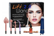 Lift Wand 2.0 Premium High Frequency Machine 2 Step Skin Care Anti Aging Device w/ Exclusive Nose Attachment & Moroccan Argan Oil